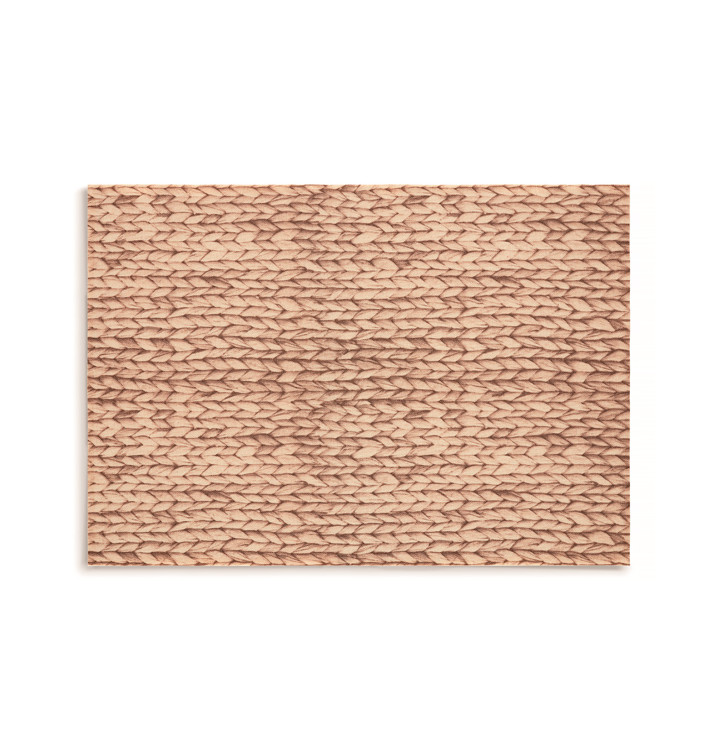 Cotton Placemat "Day Drap" Raffia 32x45cm (72 Units)