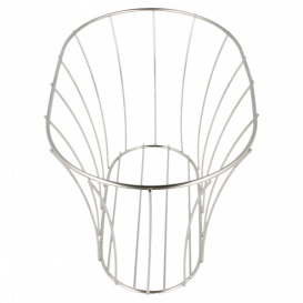 Basket Containers Steel Oval Shape Silver 21x12,7x12,7 (1 Unit)