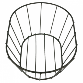 Basket Containers Steel Oval Shape Black 21,6x14x7,6cm (24 Units)