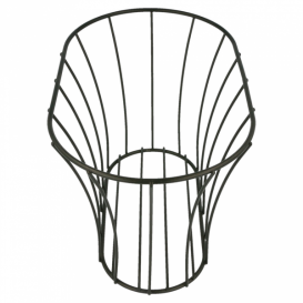 Basket Containers Steel Oval Shape Black 21x12,7x12,7 (12 Units)