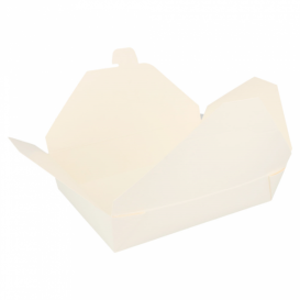 Paper Take-out Container "American" White 19,7x14x4,6cm 1470ml (50 Units) 