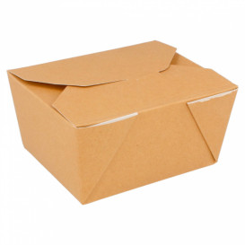 Paper Take-out Container "American" Natural 11,3x9x6,4cm 780ml (450 Units) 