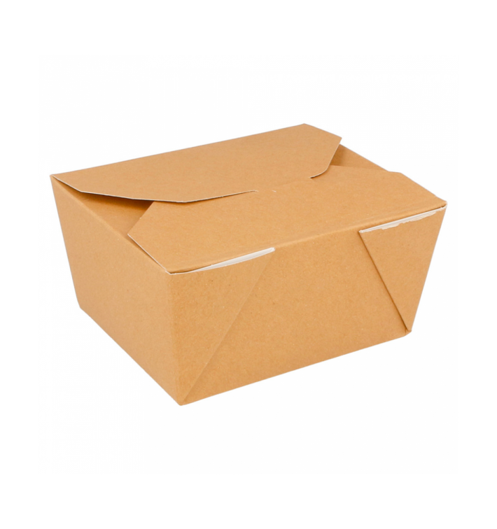 Paper Take-out Container "American" Natural 11,3x9x6,4cm 780ml (450 Units) 