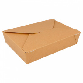 Paper Take-out Container "American" Natural 19,7x14x4,6cm 1470ml (200 Units) 