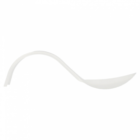 Tasting Spoon PS Curved White 13 cm (500 Units)