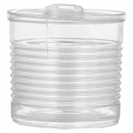 Tasting Plastic Tin Can PS Clear 60ml Ø5,1x4,8cm (200 Units)