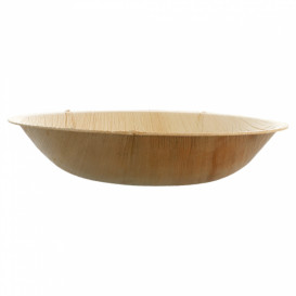 Palm Leaf Bowl Round Shape Ø18x3,5cm (25 Units)