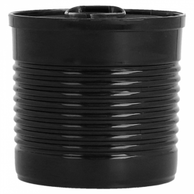 Tasting Plastic Tin Can PS Black 110ml Ø6x5,7cm (25 Units) 