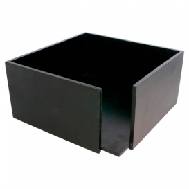 Black Bamboo Napkin Holder 21x21x10cm (1 Unit) 