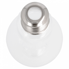 Plastic Bottle with Cap Light Bulb Design PET Clear 100ml (250 Units)