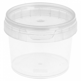 Plastic Deli Container with Plastic Lid PP Tamper-Evident 120ml Ø6,9cm (25 Units) 