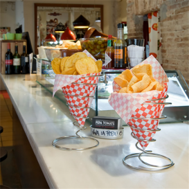 Serving Basket Containers Steel Ø10,5x15,5cm (6 Units)