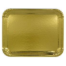 Paper Tray Rectangular shape Gold 28x36 cm (100 Units)  