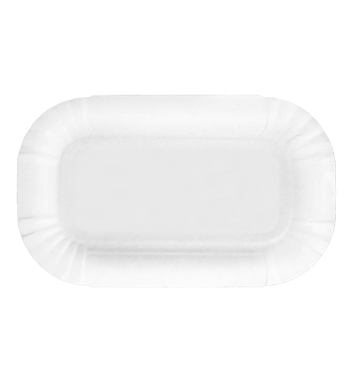 Paper Tray Rectangular shape White 9x15 cm (100 Units)  