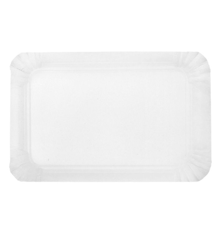 Paper Tray Rectangular shape White 14x21 cm (100 Units)  