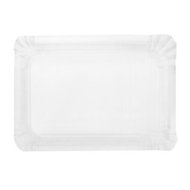 Paper Tray Rectangular shape White 16x22 cm (100 Units)  