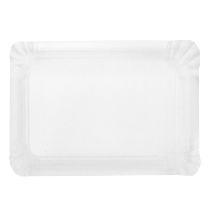 Paper Tray Rectangular shape White 16x22 cm (100 Units)  