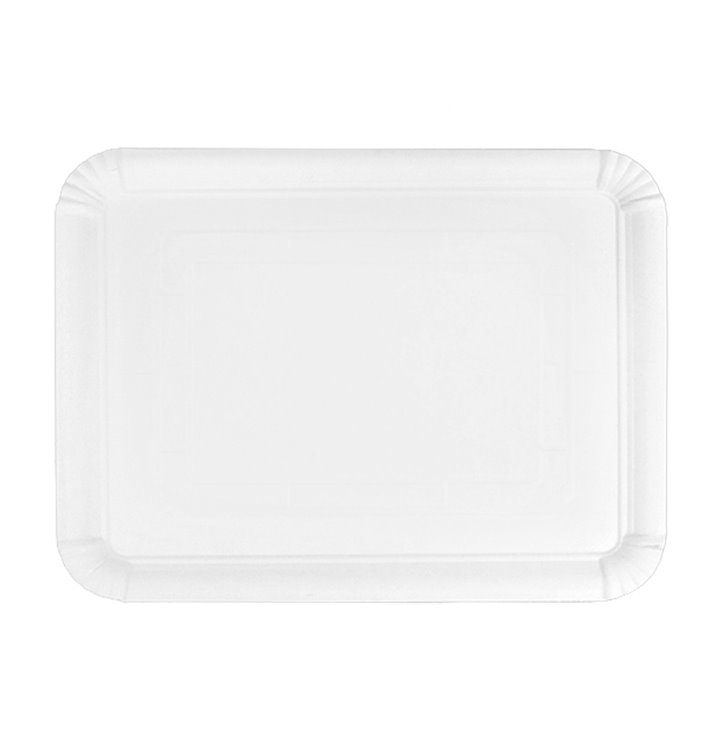 Paper Tray Rectangular shape White 20x27 cm (100 Units)  