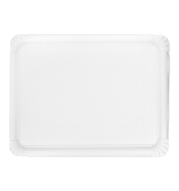 Paper Tray Rectangular shape White 28x36 cm (100 Units)  