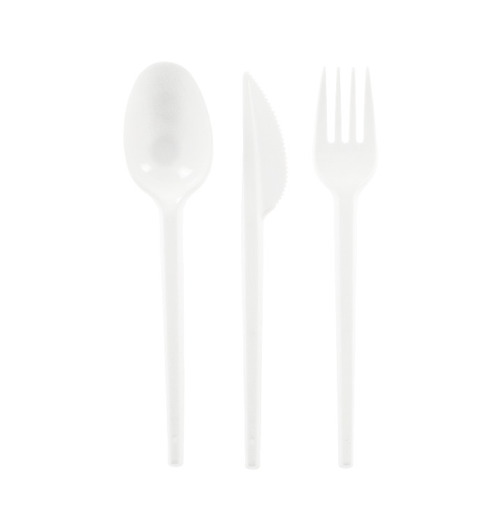 Plastic Cutlery kit PS Fork, Knife and Spoon (25 Units)