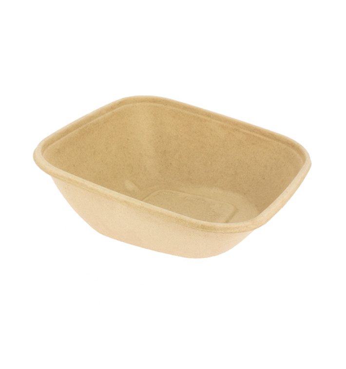 Sugarcane Container "Vision" 750ml 19x19x7cm (300 Units)