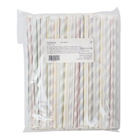 Paper Straw Flexible Pack Wrapped Ø0,6cm 23cm (6000 Units)
