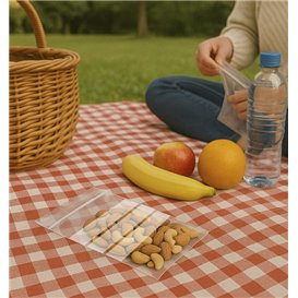 Plastic Zip Bag Seal top Write-On Block 8x12cm G-200 (100 Units)  