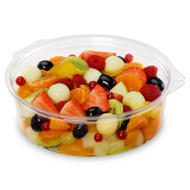 Plastic Container APET Round shape Transparente 1000ml Ø15cm (20 Units)