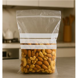 Plastic Zip Bag Autoseal Write-On Block 16x22cm G-160 (1000 Units)