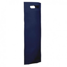 Non-Woven Bag with Die-cut Handles Navy Blue 17+10x40cm (25 Units)