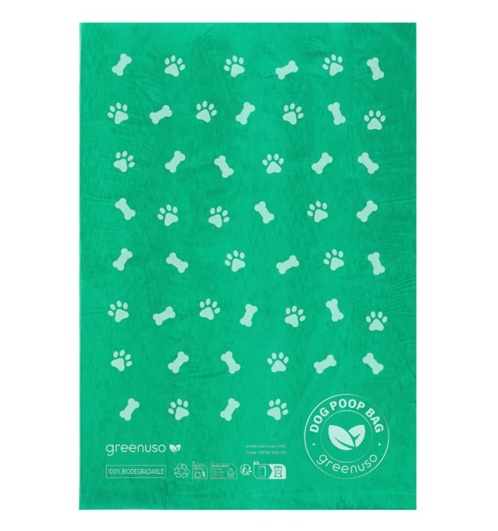 Plastic bag for dog droppings 100% bio 18x26cm (100 units)