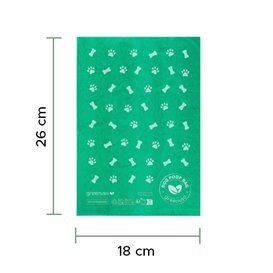Plastic bag for dog droppings 100% bio 18x26cm (5000 units)