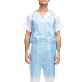 Disposable Plastic Apron PE G80 Blue 76x120cm (1000 Units)