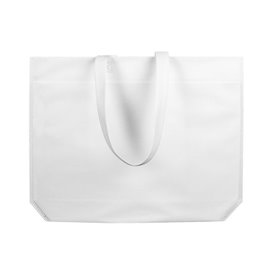 Non-Woven Bag with Long Handles White 48+10x35cm (200 Units)