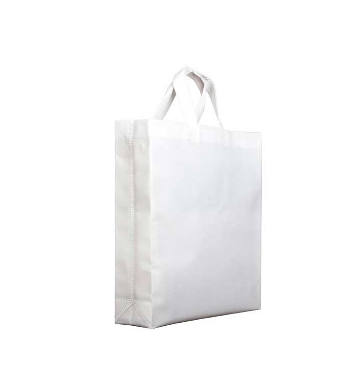 Non-Woven PREMIUM Bag with Short Handles White 25+10x30cm (25 Units)
