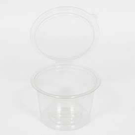 Plastic Container APET Round shape Transparente 80ml Ø7cm (50 Units)