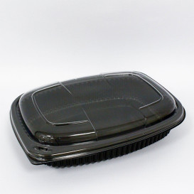 Plastic Container PP Rectangular Shape 1250ml 25,5x18,9x4,5cm (40 Units) 