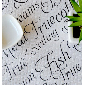 Novotex Tablecloth Roll White "Buen Provecho" P40cm 1,2x50m (6 Units)