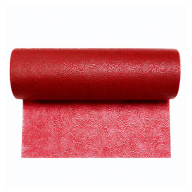 Non-Woven PLUS Tablecloth Roll Red 0,40x45m P30cm (1 Unit) 