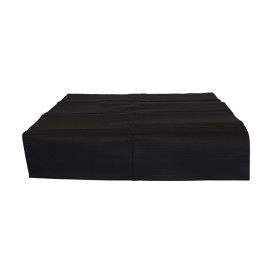 Pre-Cut Paper Tablecloth Black 40g 1,2x1,2m (300 Units)  