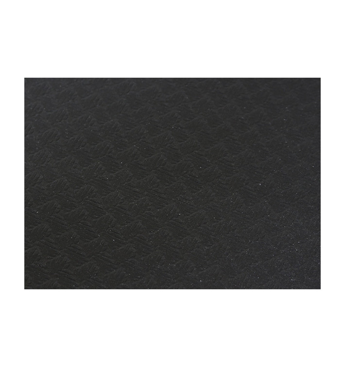 Pre-Cut Paper Tablecloth Black 40g 1,2x1,2m (300 Units)  