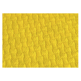 Pre-Cut Paper Tablecloth Yellow 40g 1,2x1,2m (300 Units)  