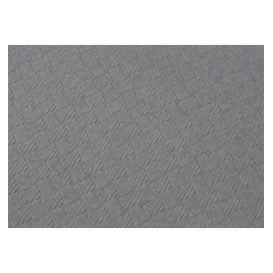Pre-Cut Paper Tablecloth Grey 40g 1,2x1,2m (300 Units)  