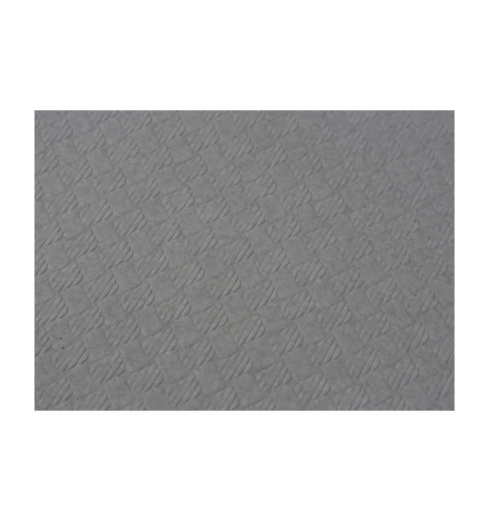 Pre-Cut Paper Tablecloth Grey 40g 1,2x1,2m (300 Units)  