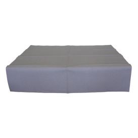 Pre-Cut Paper Tablecloth Grey 40g 1,2x1,2m (300 Units)  