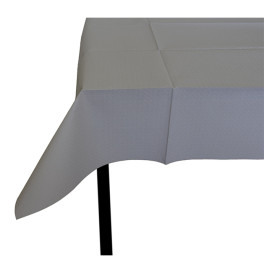 Pre-Cut Paper Tablecloth Grey 40g 1,2x1,2m (300 Units)  