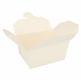 Paper Take-out Container "American" White 19,7x14x9cm 2880ml (40 Units) 