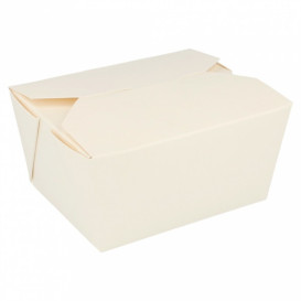 Paper Take-out Container "American" White 19,7x14x9cm 2880ml (40 Units) 