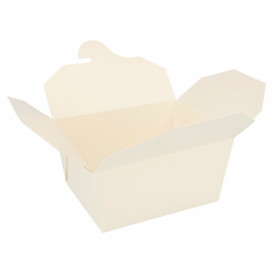 Paper Take-out Container "American" White 19,7x14x9cm 2880ml (160 Units) 