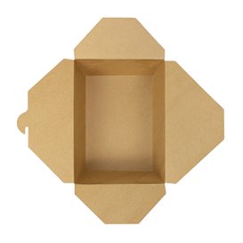 Paper Take-out Container "American" Natural 21,7x21,7x6cm 2910ml (35 Units) 